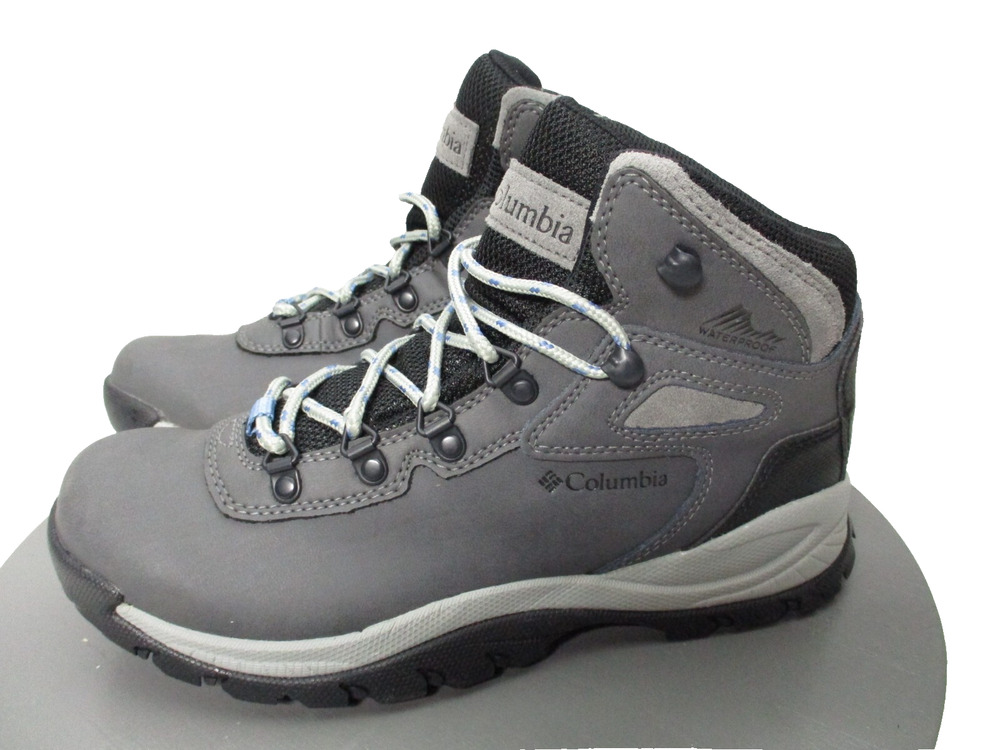 Columbia Newton Ridge Plus Hiking Shoes Gray Womens Sz 9 Waterproof